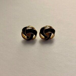Black Stud Earrings